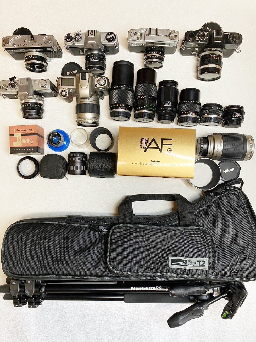 まとめ売り Canon Nikon Olympus Pentax Minolta Manfrotto など 一眼