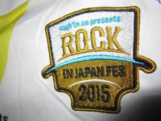 超レア！ rockin'on ROCK IN JAPAN FES 2015 ロック イン ジャパン 刺繍エンブレム ナンバリング サッカーシャツ Tシャツ S_画像3