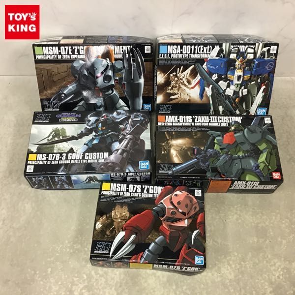 1円〜 HGUC 1/144 Ex-Sガンダム シャア専用ズゴック 他(ガンダム