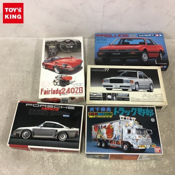 1円〜 タミヤ 1/24 ホンダ プレリュードXX、グンゼ産業 1/24 ポルシェ