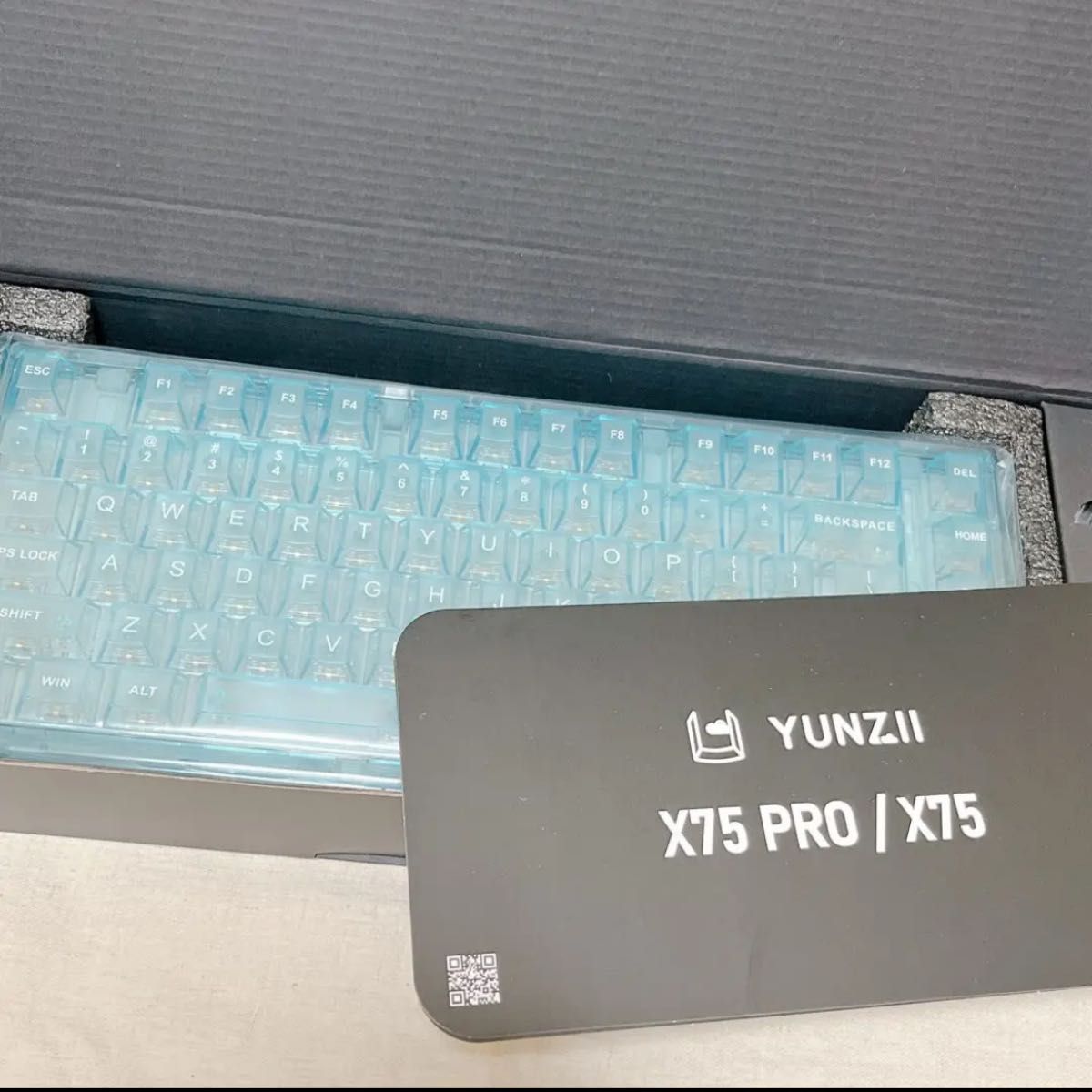 YUNZII X75 PRO クリアキーボード