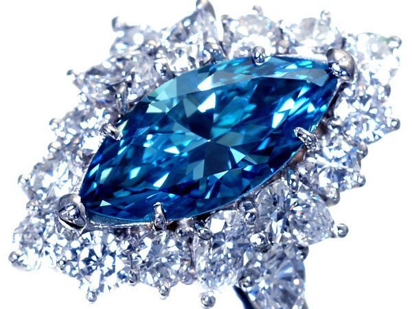 ジュエリー極】超極上品 極上特大天然ブルーダイヤモンド3.260ct(VS-1 