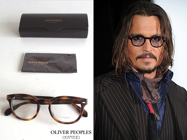 新品 OLIVER PEOPLES オリバーピープルズ Sheldrake ウェリントン型 セルフレーム メガネ 眼鏡 49□22-145 マット鼈甲 ジョニーデップ愛用