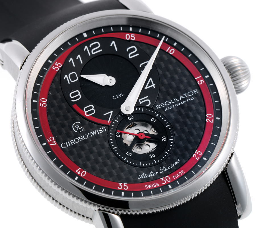 CHRONOSWISS Chronoswiss регулятор Classic карбоновый автоматический CH-8773-CARE SS мужской часы 2310050