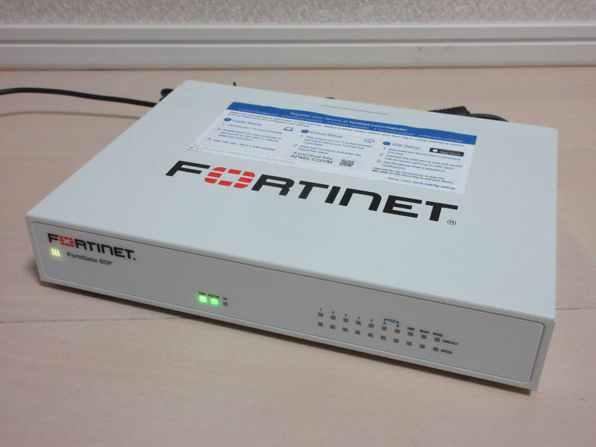 何でも揃う FORTINET FORTIGATE-60F 2021年製 FG-60F / ルーター