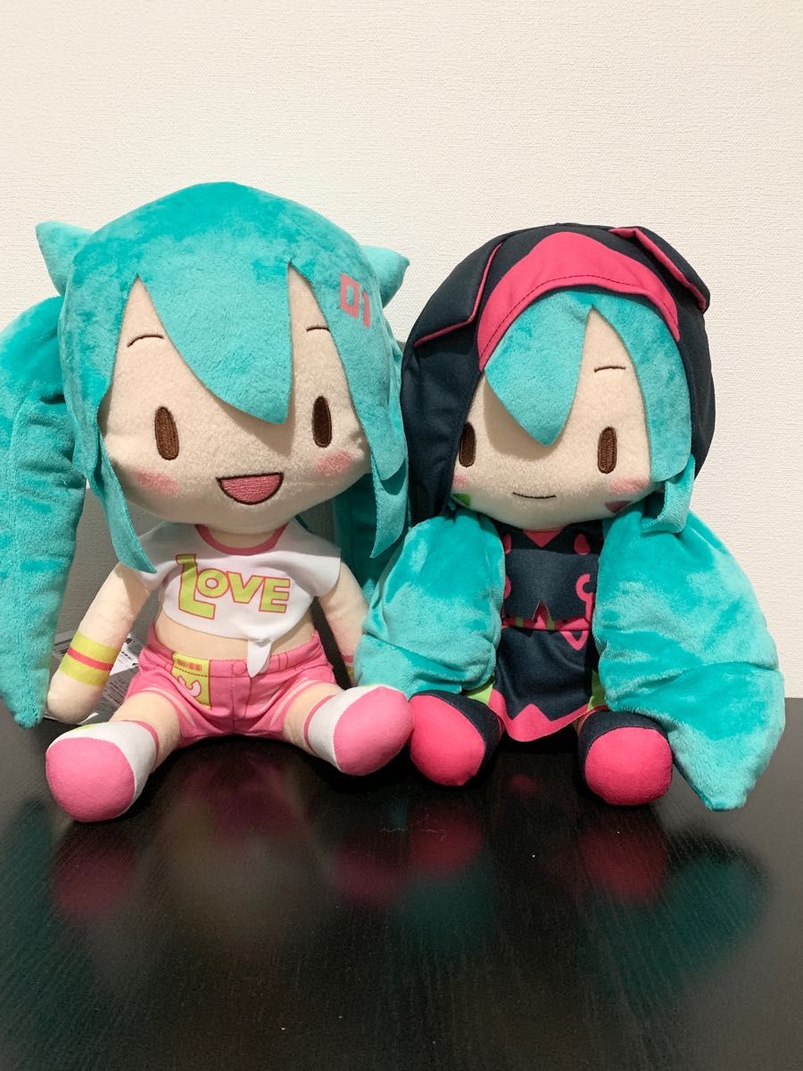 初音ミクシリーズ ふわぷちLぬいぐるみ “~ライブステージ~ 〜ライブ応援方〜 2種セット プライズ