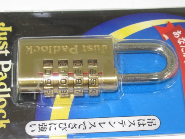 V 15-1 未使用 ダイヤル式 パドロック 南京錠 32個セット ジャストパドロック JUST PADLOCK JP-1200 28.5mm 番号可変式 真鍮.ステンレス製_画像3