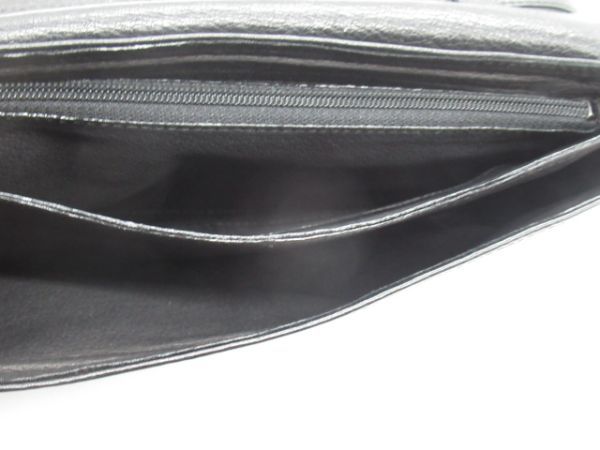 V 13-4 shoulder bag Jurgen Lehl total leather leather Mini size black 
