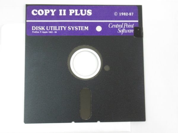 W 2-38 APPLE セントラルポイント COPY Ⅱ PLUS 1982-87 DISK UTILITY ディスクユーティリティシステム 5インチ フロッピー_画像1