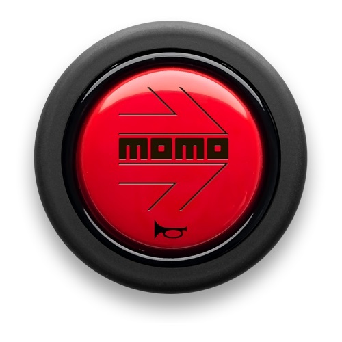 ＭＯＭＯホーンボタン　MOMO RED　HB-04_画像1