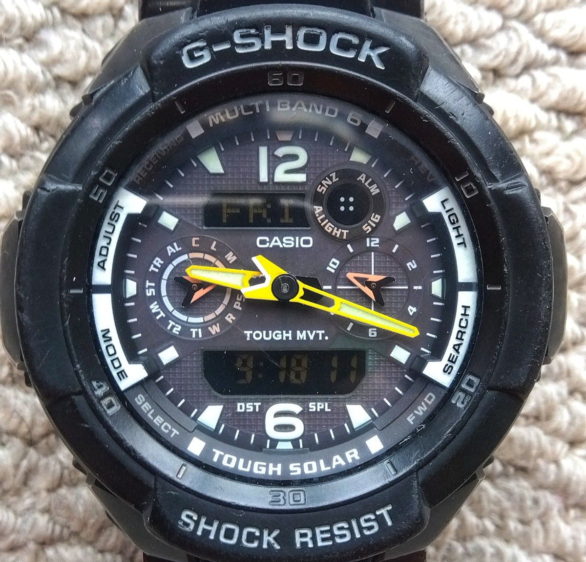 カシオ G-SHOCKスカイコックピット 電波ソーラー GW-3500BD完動品