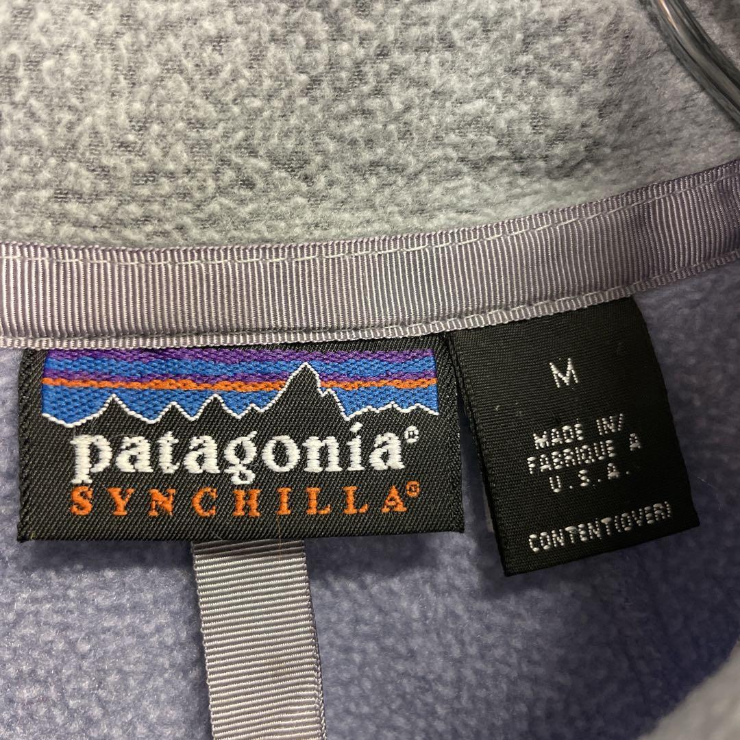 USA製 Patagonia パタゴニア フリースジャケット 紫 シンチラ_画像5