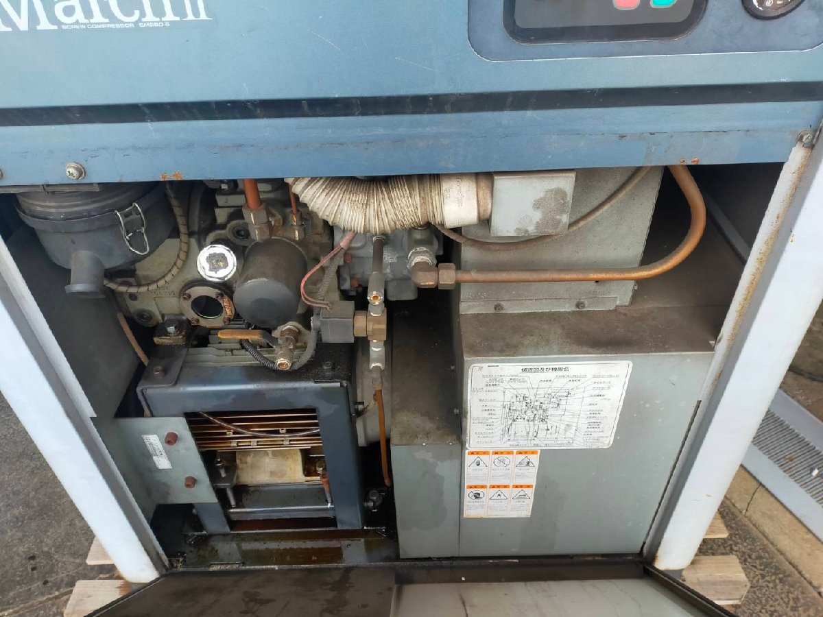 □KOBELCOコベルコ CM8BD-5 7.5kW マーチⅡ 10馬力 スクリュー □KOBELCOコベルコ CM8BD-5 7.5kW マーチⅡ 10馬力 スクリュー