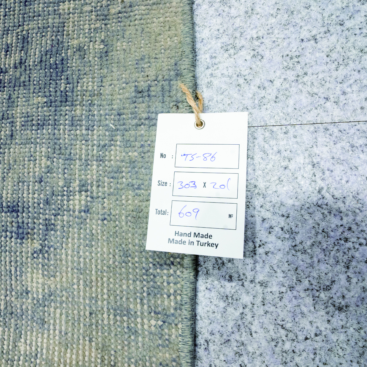 【展示品】SUBASI HALI スバシハリ MARBLED RUG TS86 大理石 マーブル柄 ラグ 絨毯 トルコ_画像8