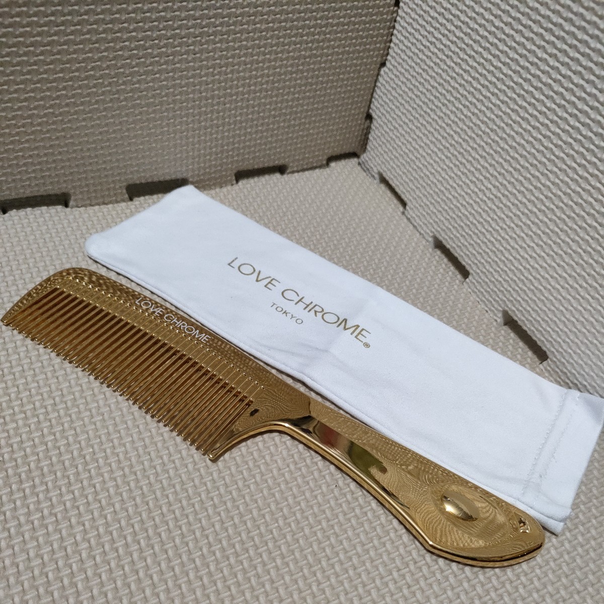 LOVE CHROME ラブクロム K24GP テツキ ゴールド 金メッキ コーム