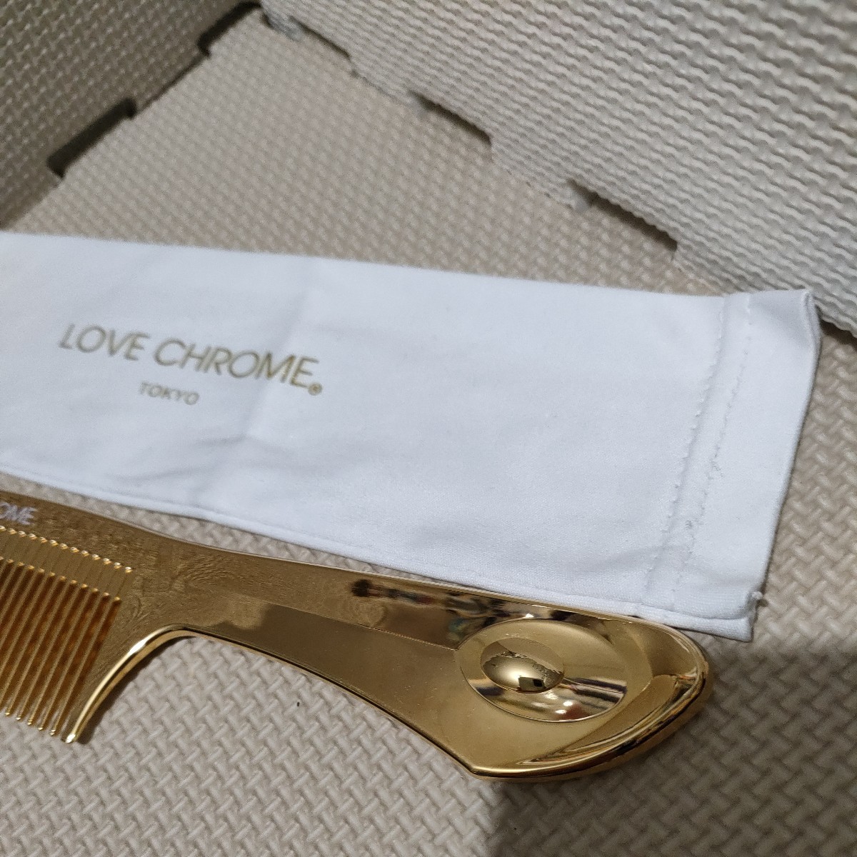 LOVE CHROME ラブクロム K24GP テツキ ゴールド 金メッキ コーム
