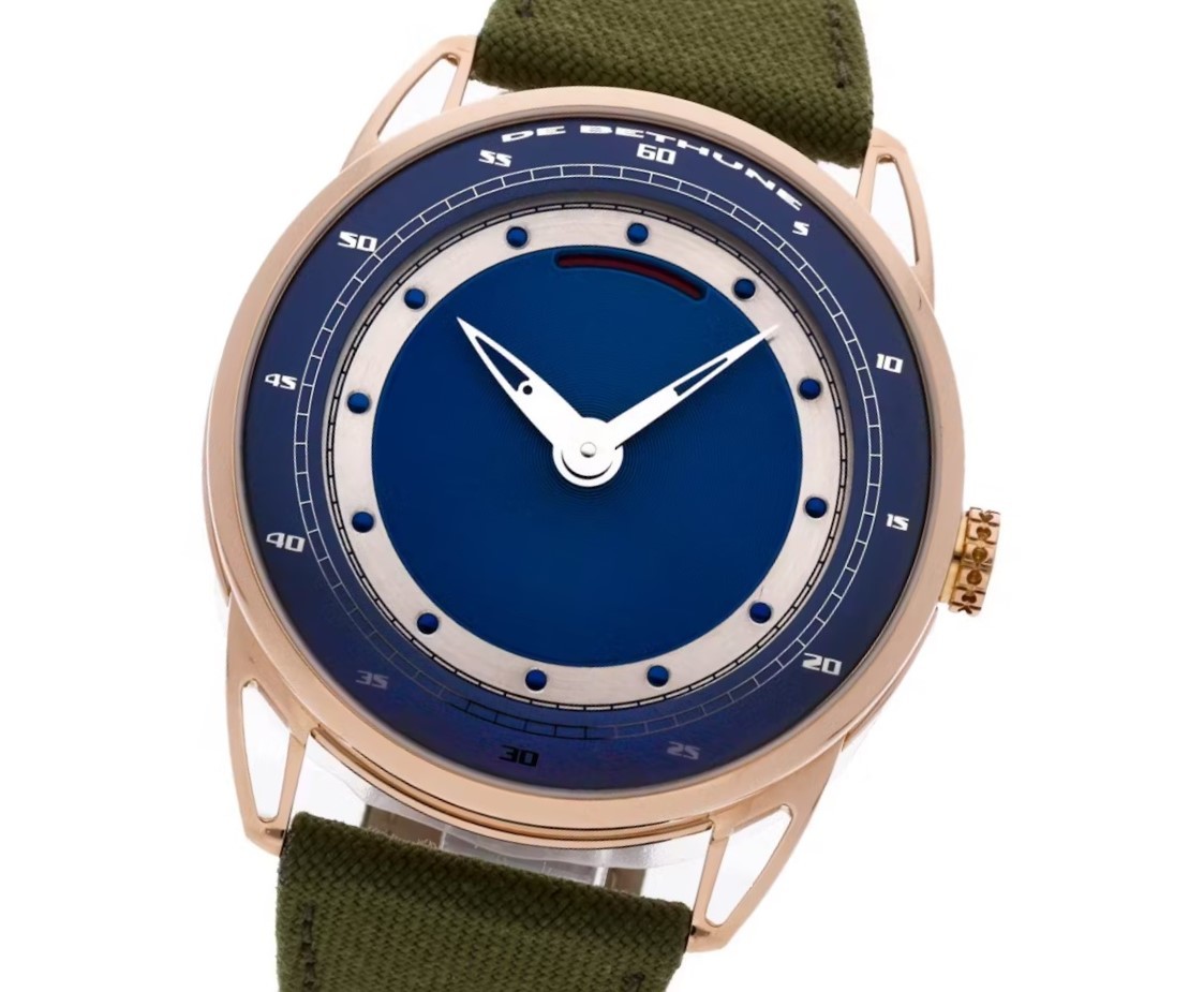 ★DE BETHUNE★ドゥ・ベトゥーン DB25 Power Reserve パワーリザーブ BLUE ブルー K18RG最高級腕時計　希少美品！！入手困難！！