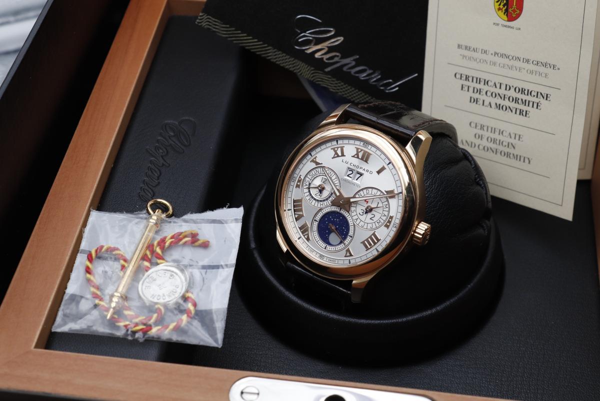 *Chopard* Chopard L.U.C. Lunar One luna one Perpetual календарь K18RG высший класс наручные часы редкий прекрасный товар!! трудно найти!!