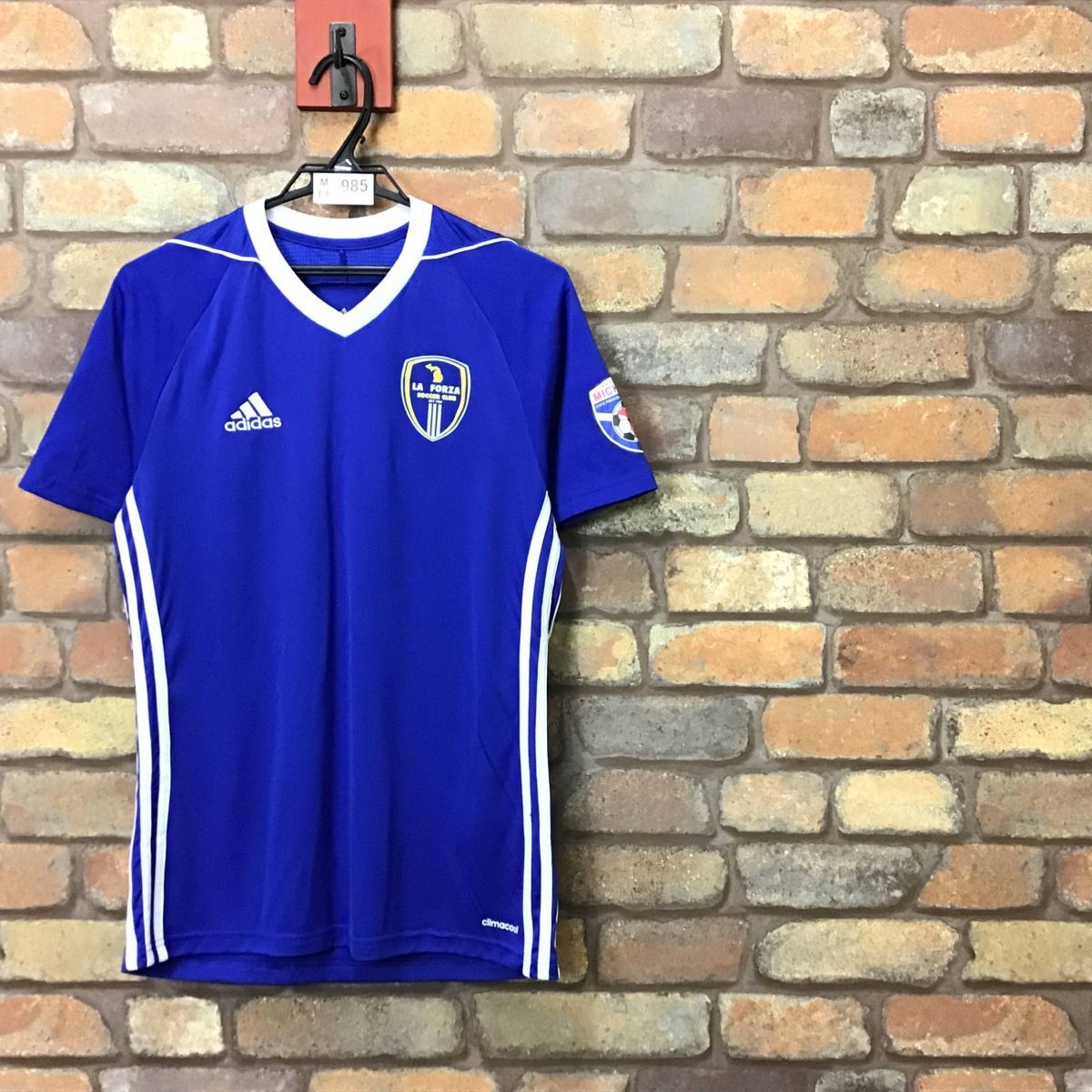 ME1-985◇速乾・通気◇良品◇ブルー【adidas アディダス】CLIMACOOL V