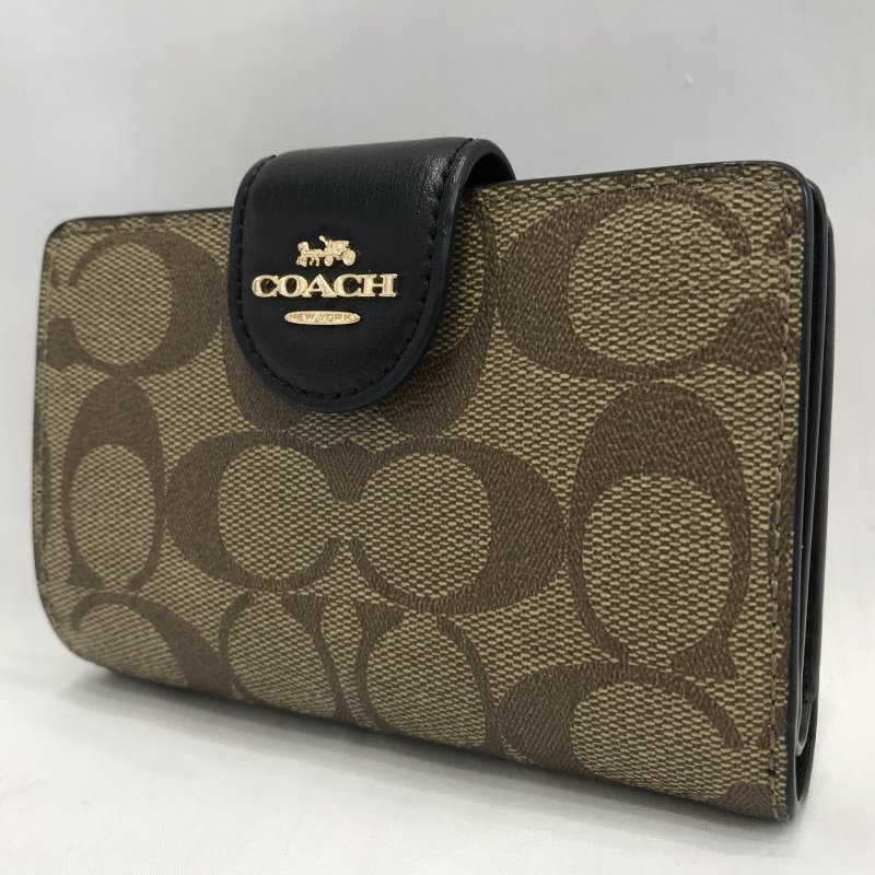 ＣＯＡＣＨ コーチ シグネチャー ＰＶＣ レザー Ｃ００８２ 二つ折り