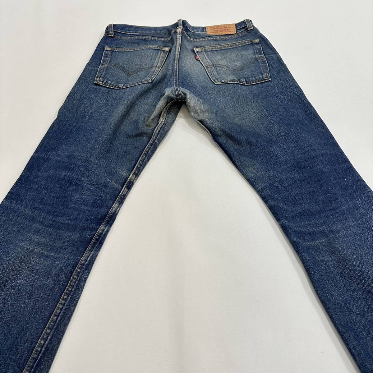 90s 00年 USA製 Levi's リーバイスヒゲ ハチノス!!505-03 W32 米国製 ボタン裏379 アメカジ ビンテージ ジーンズ デニム_画像10