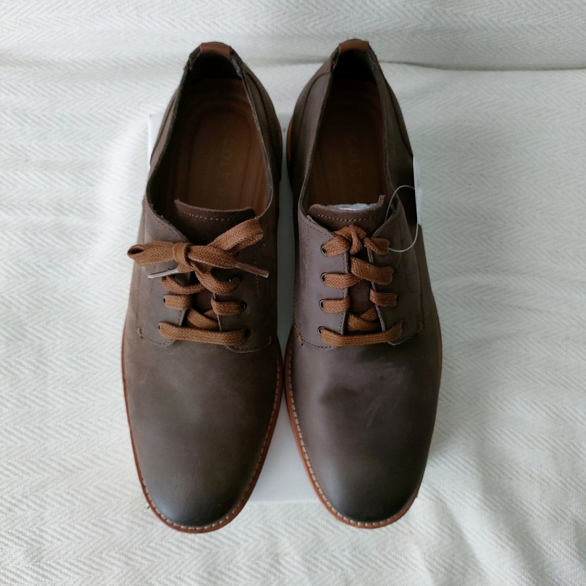 【新品未使用】コールハーン COLE HAAN フェザークラフト グランド ブルーチャー オックスフォード 8M（25.5cm）靴