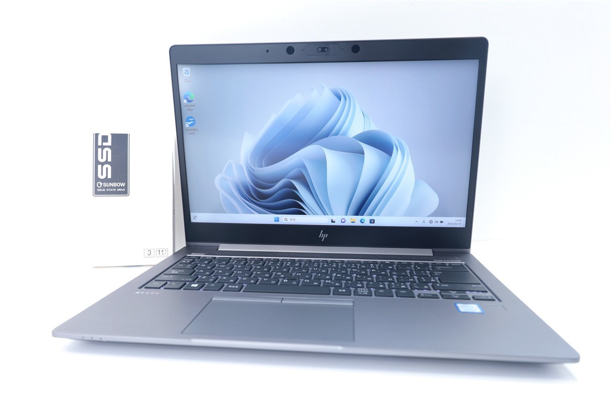 超美品 超速 Turbo NVMe SSD 512GB 16GB HP ZBook 14u G5 第8世代 Core