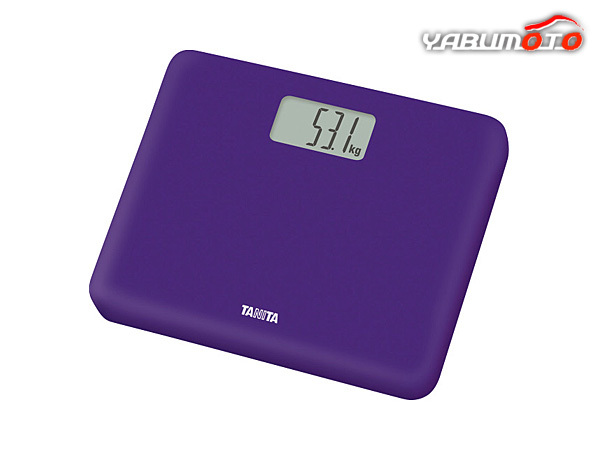 タニタ デジタルヘルスメーター パープル 紫 HD660PP 小型 コンパクトステップオンタイプ 体重計 ギフト プレゼント_画像1