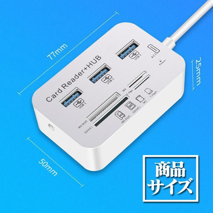 本物◇ atolla SDカードリーダー USB3.0 カードリーダー USBハブ 5-in-1 USB3.0ポート×3 SDTF microSDカー 