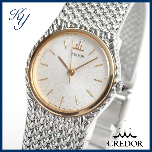 1円~ 3ヶ月保証付き 磨き済み 美品 本物 SEIKO CREDOR セイコー