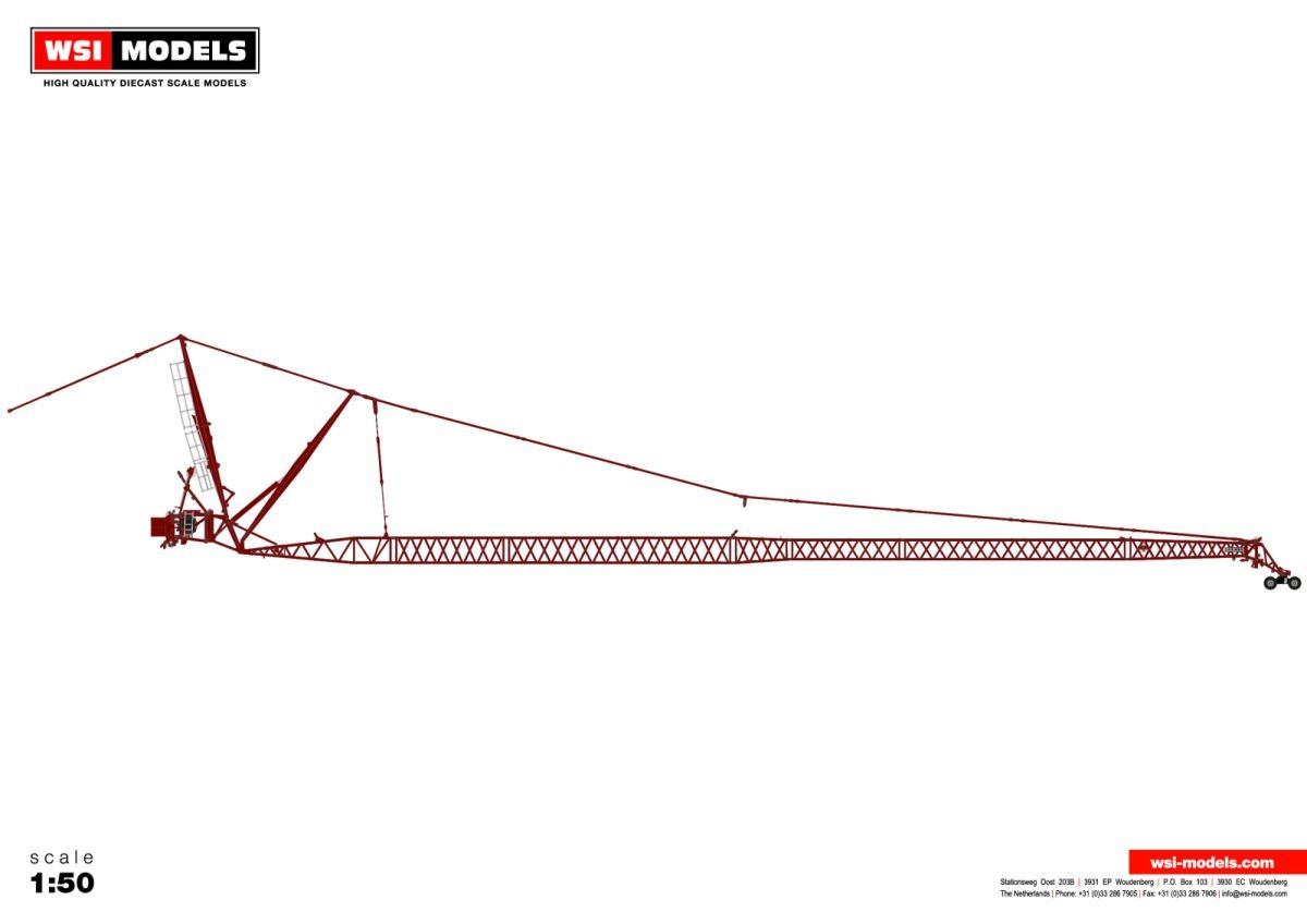 新品 WSI 1/50 PREMIUM LINE LIEBHERR リープヘル LTM 1500 JIB RED ジブ レッド 04-2109_画像1