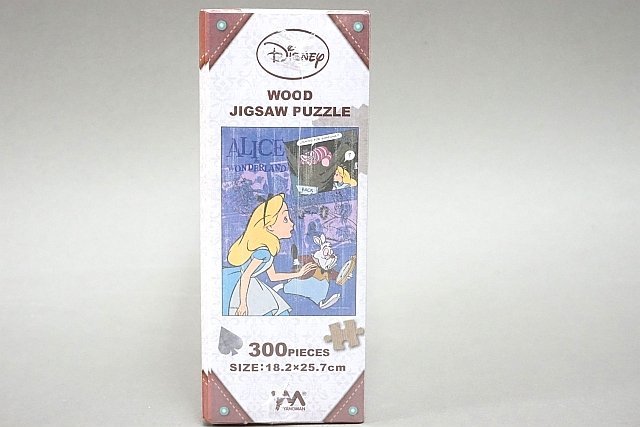 ★ YANOMAN やのまん WOOD JIGSAW PUZZLE 「ALICE」 木製ジグソーパズル 「アリス 」 300ピース ディズニー ふしぎの国のアリス 33-20_画像2