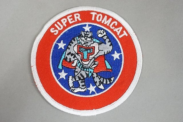 ★ SUPER TOMCAT 艦上戦闘機 F-14 アメリカ海軍 ワッペン／パッチ ベルクロなし_画像1