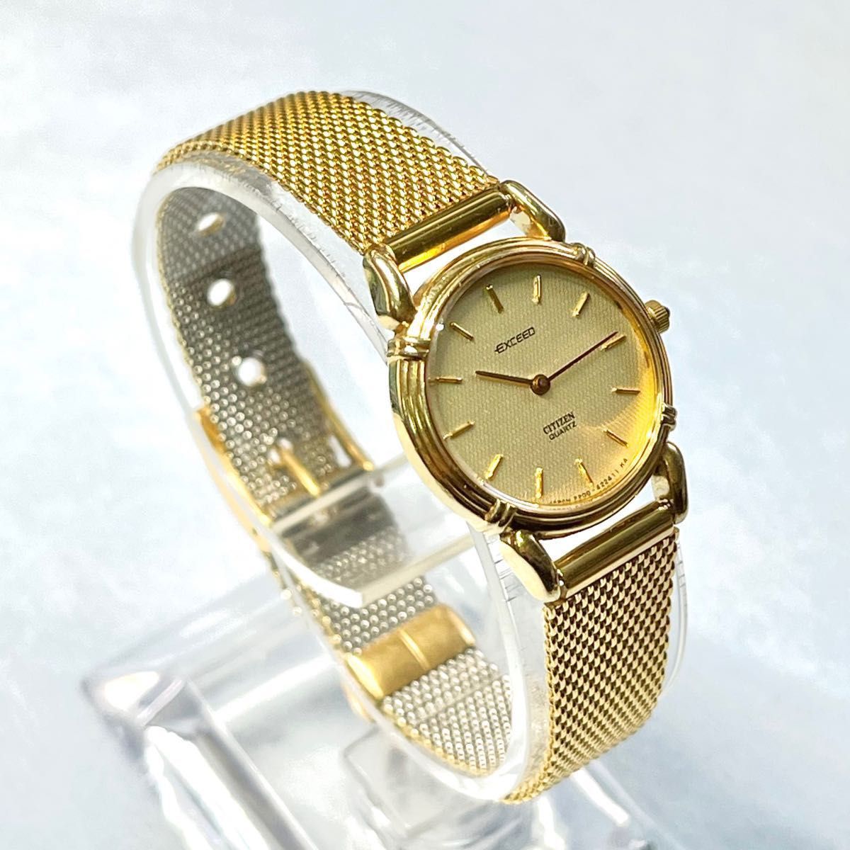 超美品　稼働　CITIZEN EXCEED レディース腕時計　ゴールド　シチズン　エクシード　高級クォーツ