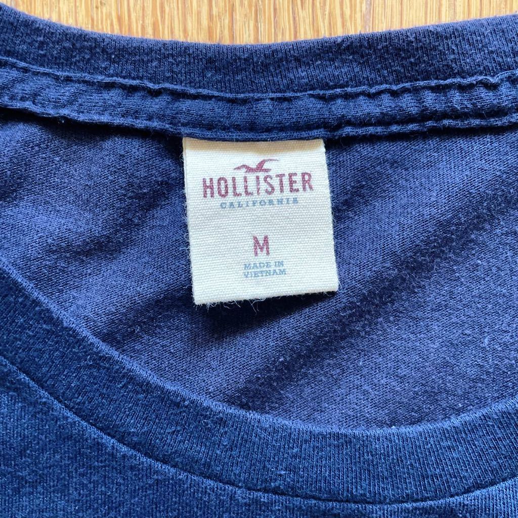 美品 ホリスター HOLLISTER ネイビー 半袖Tシャツ サイズM アメリカン_画像4