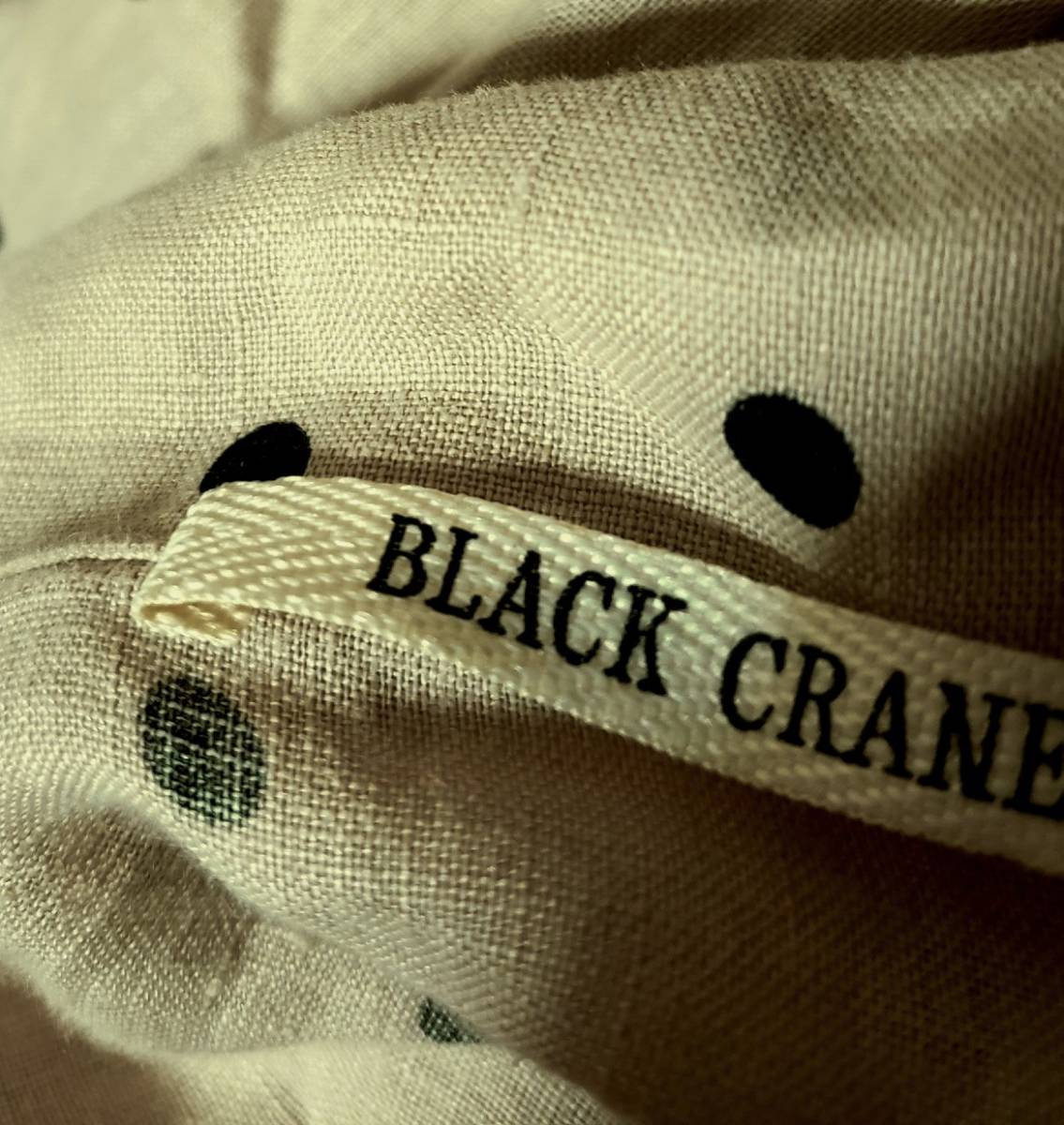 新品 BLACK CRANE dot dres リネン ドットワンピース _画像10