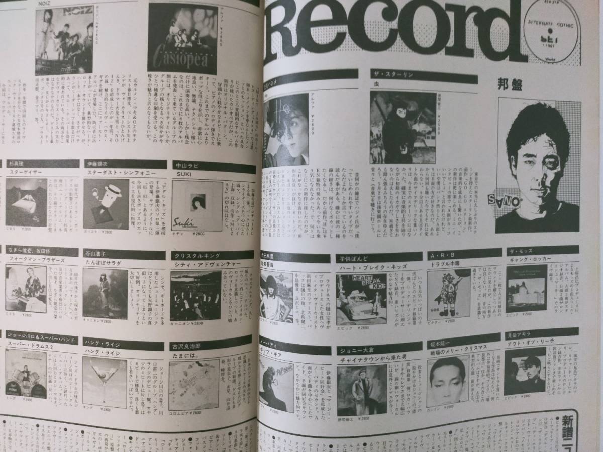昭和の情報誌 シティロード 1983年5月号　宮崎美子 石橋蓮司 左とん平 青い鳥_画像9