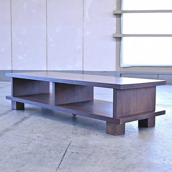 AREA TOKYO walnut material purity tv board AV equipment desk storage low table living table Northern Europe modern natural _ Karimoku kosga