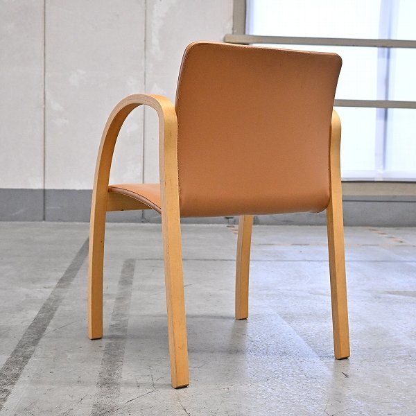 arflex/ Arflex 10 ten thousand Kawasaki writing man [PFK/pi-efke-] dining chair leather living arm original leather designer's chair natural 