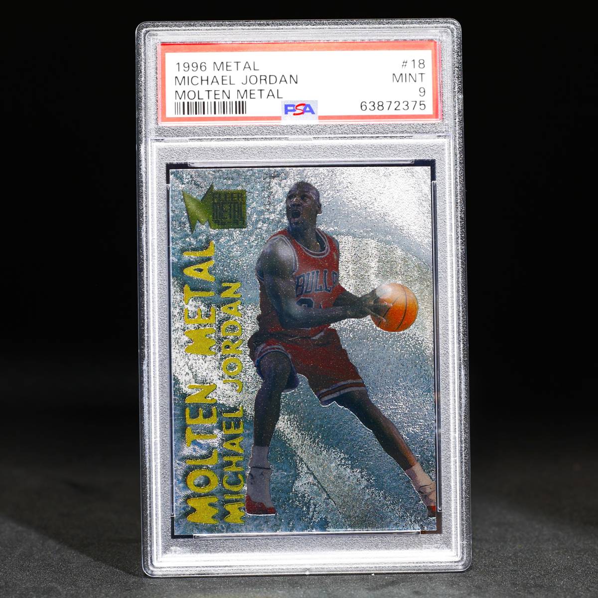 ★PSA 9★1996 Fleer Metal Molten Metal 18 Michael Jordan マイケル ジョーダン Kobe Bryant Lebron James 大谷 翔平 鑑定 WBC サイン無_画像1