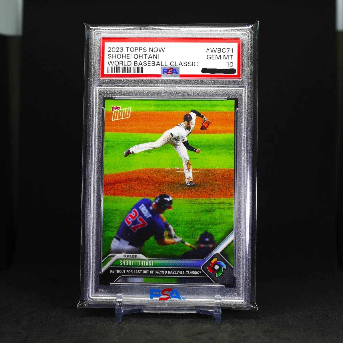 ☆PSA10 24時間限定発行カード☆2023 Topps Now WBC 71 決勝優勝投大谷