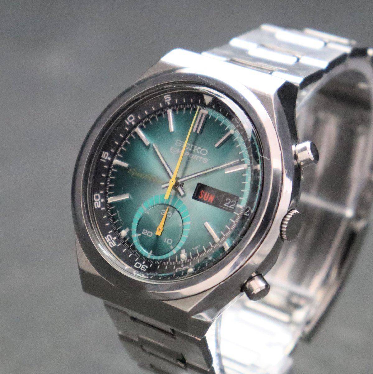 ヤフオク! - OH済 SEIKO セイコー 5スポーツ スピードタイマー...