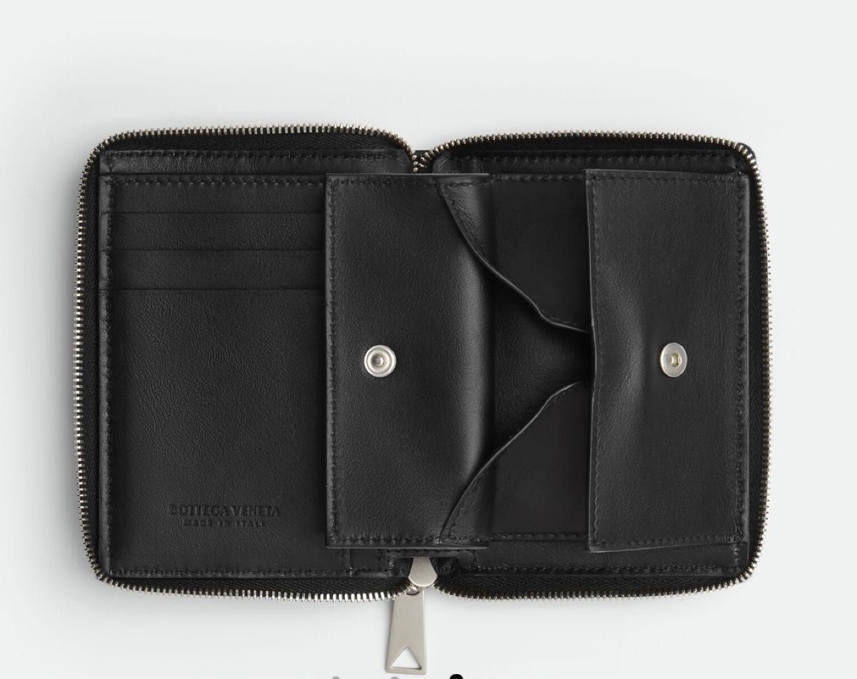 【大人気】ボッテガ メンズ 二つ折り財布 黒 シルバー LOUIS VUITTON 二つ折り財布