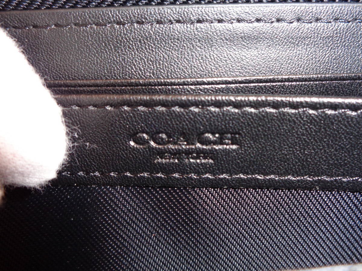 未使用 新品 同様 正規品【40】coach コーチ 長財布 ジッピーウォレット 財布 メンズ レディス ブラック_画像8