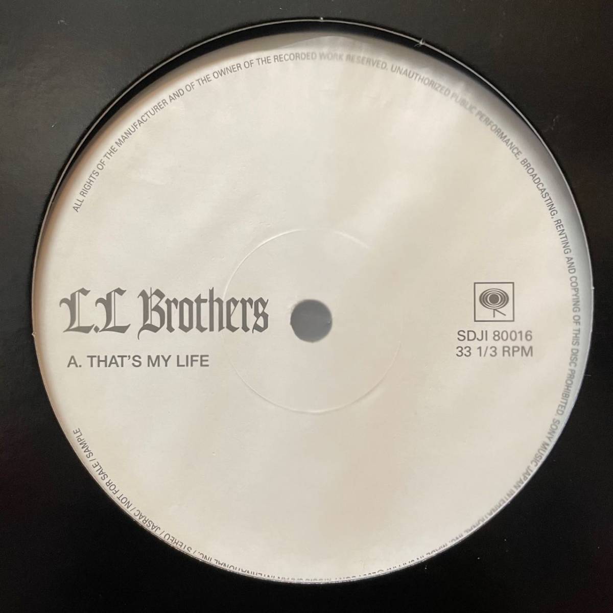 即決【非売品国内プロモ】L.L BROTHERS/THAT'S MY LIFE/BIG BUTT G-CUP/ダンス甲子園/JAPANESE R&B/J-R&B_画像1