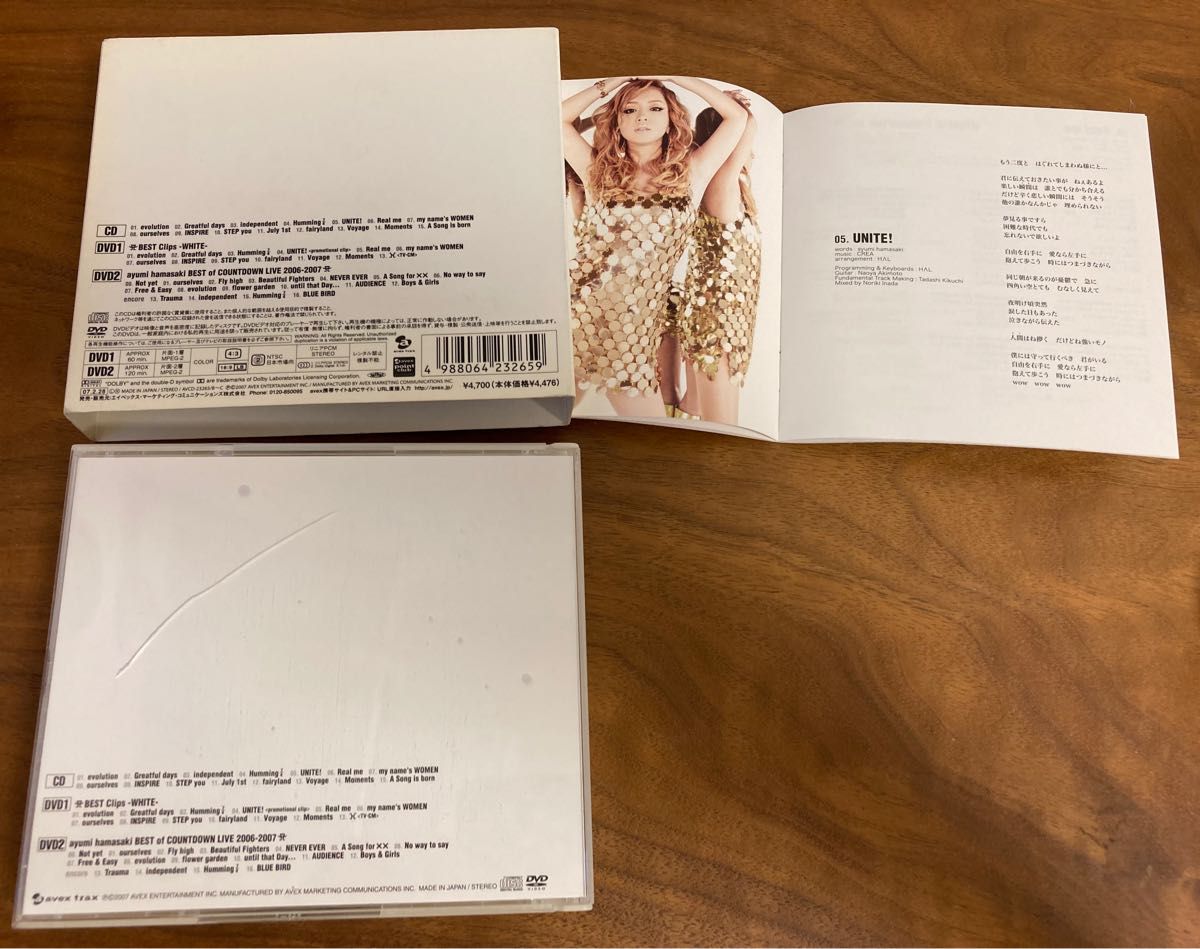 浜崎あゆみ　BEST2 -WHITE- DVD ブロマイド