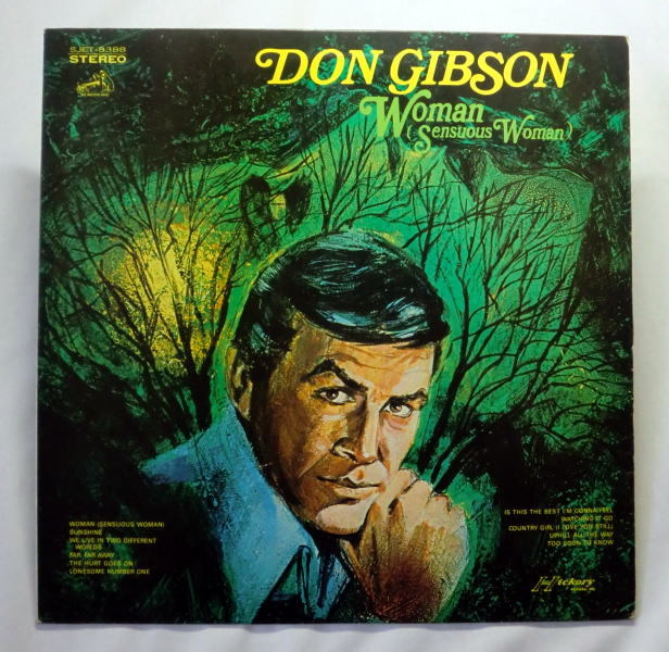 LP「ドン・ギブソン／ウーマン」Don Gibson 1972年 カントリーミュージック 盤面良好 音飛びなし全曲再生確認済み_画像1