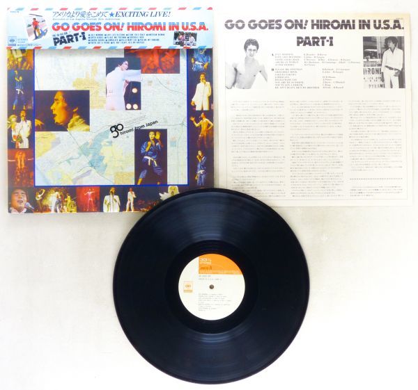 ■郷ひろみ｜GO GOES ON! HIROMI IN U.S.A. PART-I ＜LP 1976年 帯付き・日本盤＞ライブ盤 Queen, Elton John, Carole Kingなどのカバー_画像3