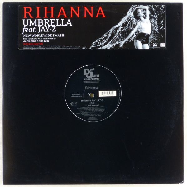 ■Rihanna feat. Jay-Z（リアーナ feat. ジェイ・Z）｜Umbrella ＜12' 2007年 Promo US盤＞_画像1