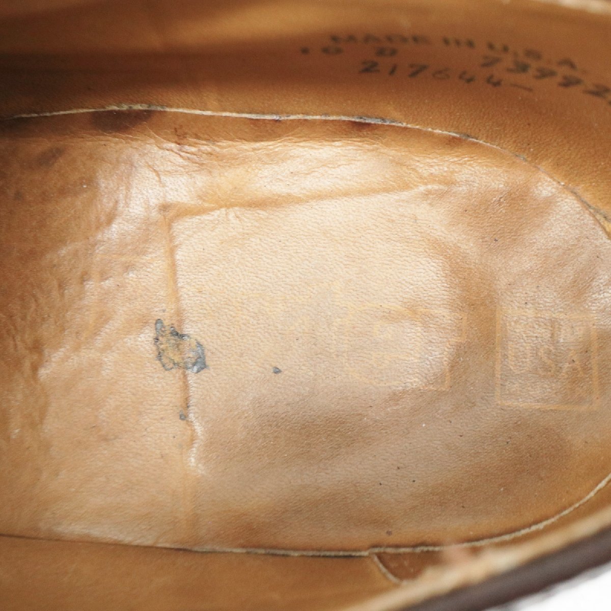 USA製 Dexter 外羽根式 ロングウィングチップ 本革 革靴 レザーシューズ ブラウン ( メンズ 10 1/2 D ≒ 28.5cm ) 中古 古着 KA0236_画像10
